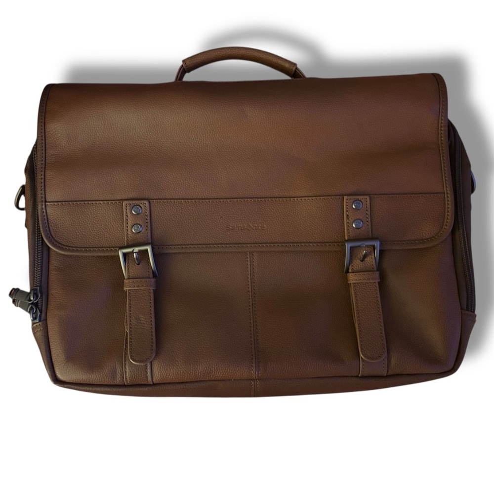 Brown Leather Men's Messenger Bag